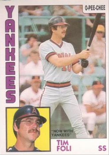 1984 O-Pee-Chee Baseball Cards 342     Tim Foli#{Now with Yankees